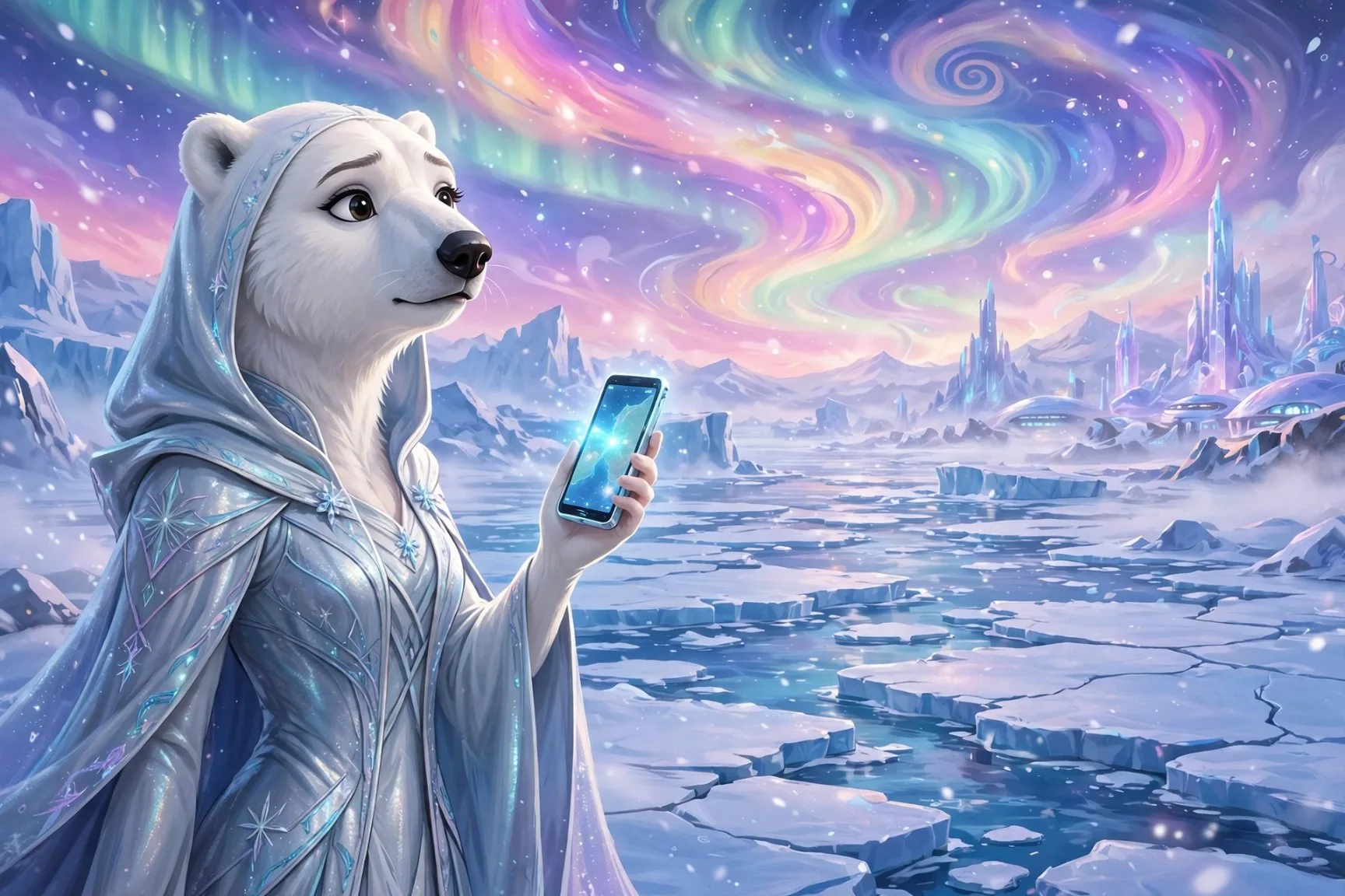 She was made for winter — and still she glows.